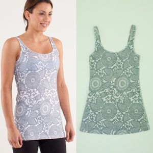 Lululemon Gray Floral Tank | Daily Tank